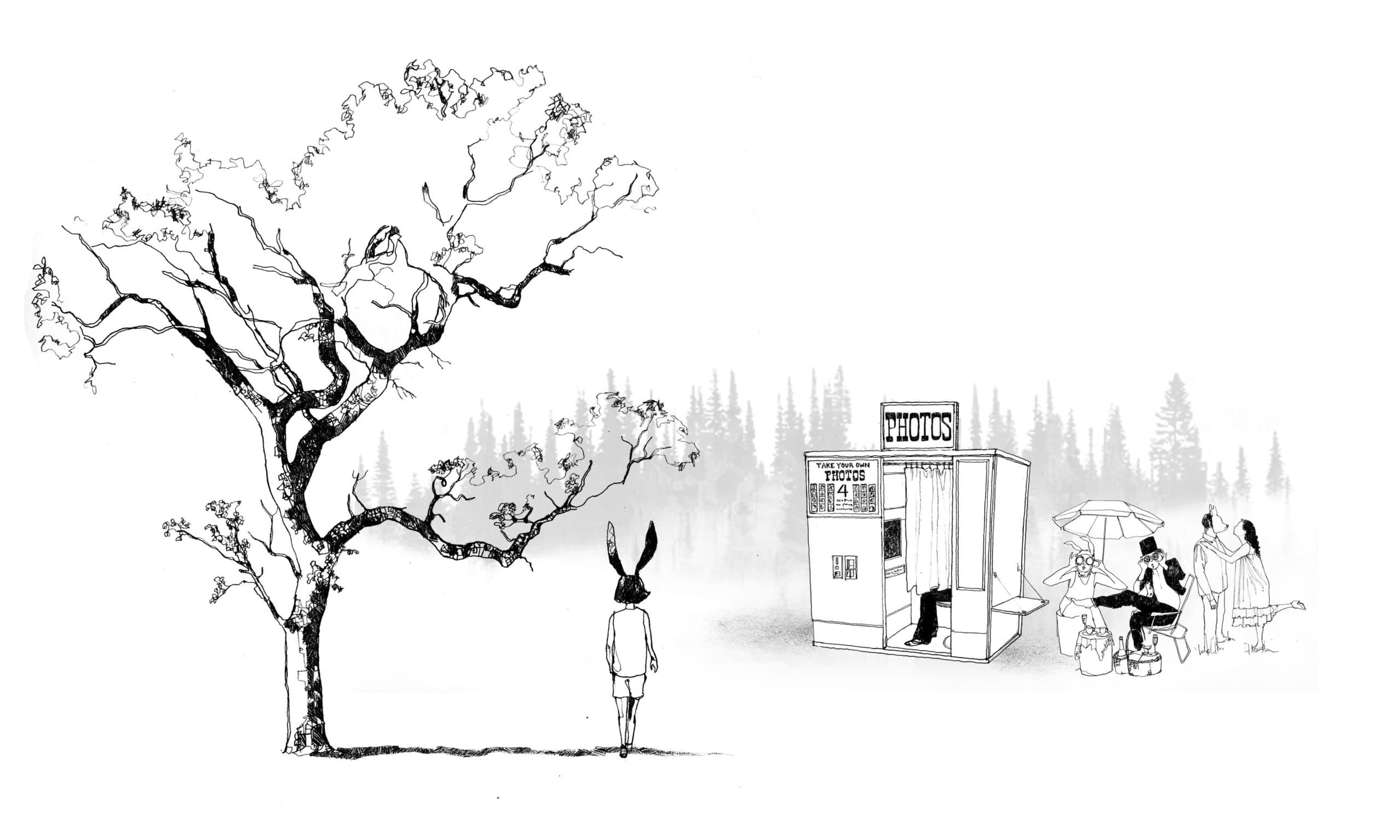 Mighty Booth setup with lighting and backdrop at an elegant venue